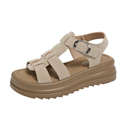 🏖️Neu eingetroffen – 50 % Rabatt!🌊Römersandalen mit Plateau für Damen