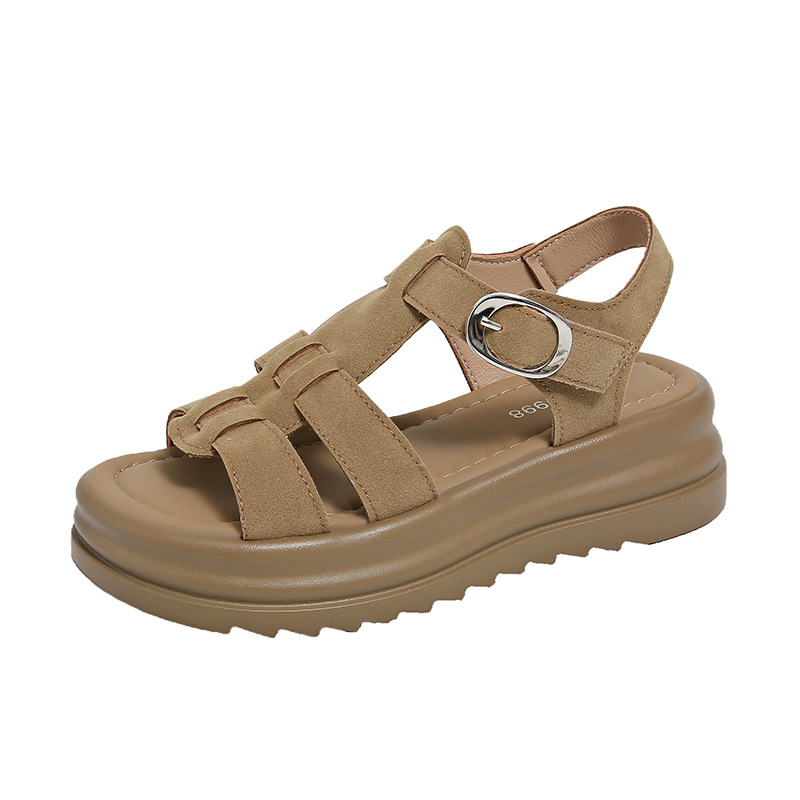 🏖️Neu eingetroffen – 50 % Rabatt!🌊Römersandalen mit Plateau für Damen