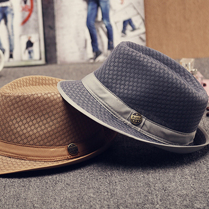 ✨50% RABATT!🎩Atmungsaktive Mesh Fedora Hut Sonnenschutzhut Herren Damen Leicht Outdoor Mütze