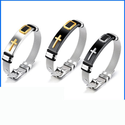 🎁1 Kaufen 1 Gratis! ✝️Herren Edelstahl Kreuz Armband