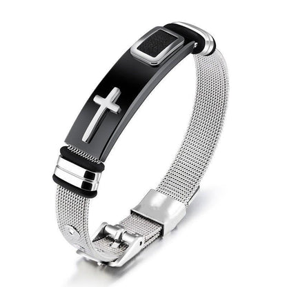🎁1 Kaufen 1 Gratis! ✝️Herren Edelstahl Kreuz Armband