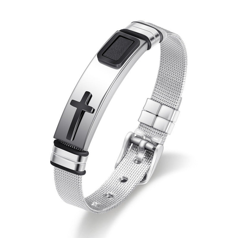 🎁1 Kaufen 1 Gratis! ✝️Herren Edelstahl Kreuz Armband