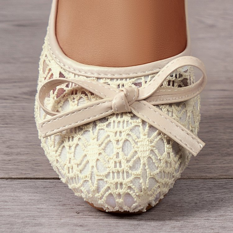 ✨🆕2026 Neuheit🔥 Elegante Ballerinas für Damen aus Spitze mit Schleife 🥿🎀