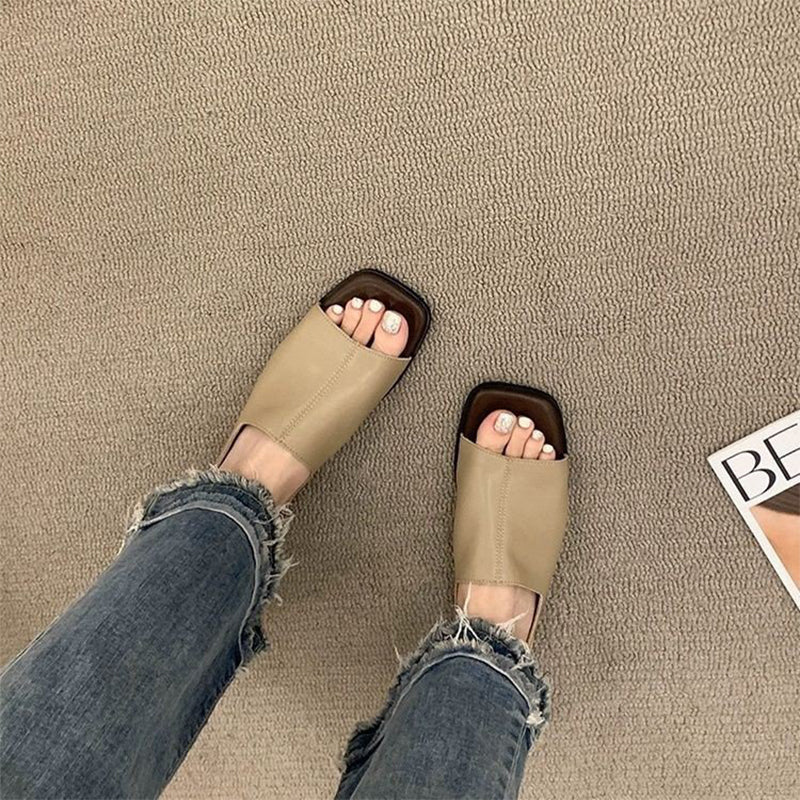 ✨2026 Neu Damen Retro-Slingback-Sandalen 🥿 eckige Zehenpartie Komfort Freizeitsandalen