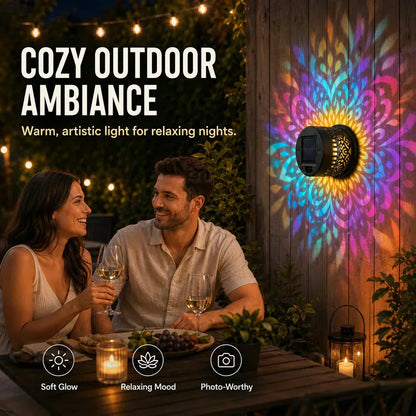 🌞 50% RABATT! 🌀 Solar-Mandala-Licht – Atemberaubende Musterprojektion, 2-in-1 (Boden & Wand) – Wasserdicht (IP65), mit automatischer Ein-/Ausschaltung – perfekt für Garten, Balkon oder Terrasse 🌿