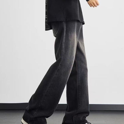 👖 Herrenjeans mit weitem Bein & Vintage-Waschung – Lässig, bequem & zeitlos!