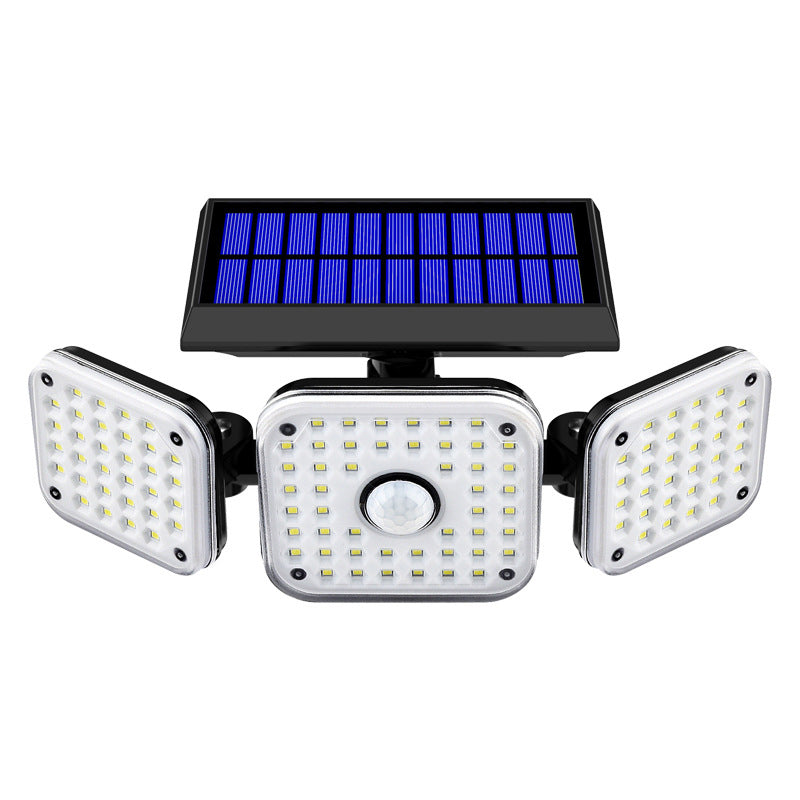 ☀️Solar Bewegungsmelderleuchte✨Mehrere Leuchtenköpfe Außenlampe