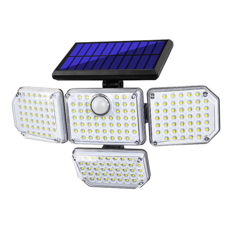 ☀️Solar Bewegungsmelderleuchte✨Mehrere Leuchtenköpfe Außenlampe