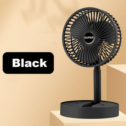 ⏰ 50 % RABATT – 🔋Wiederaufladbarer, zusammenklappbarer USB-Teleskopventilator – leise, um 180° schwenkbar, 4 Geschwindigkeitsstufen, tragbar ✨