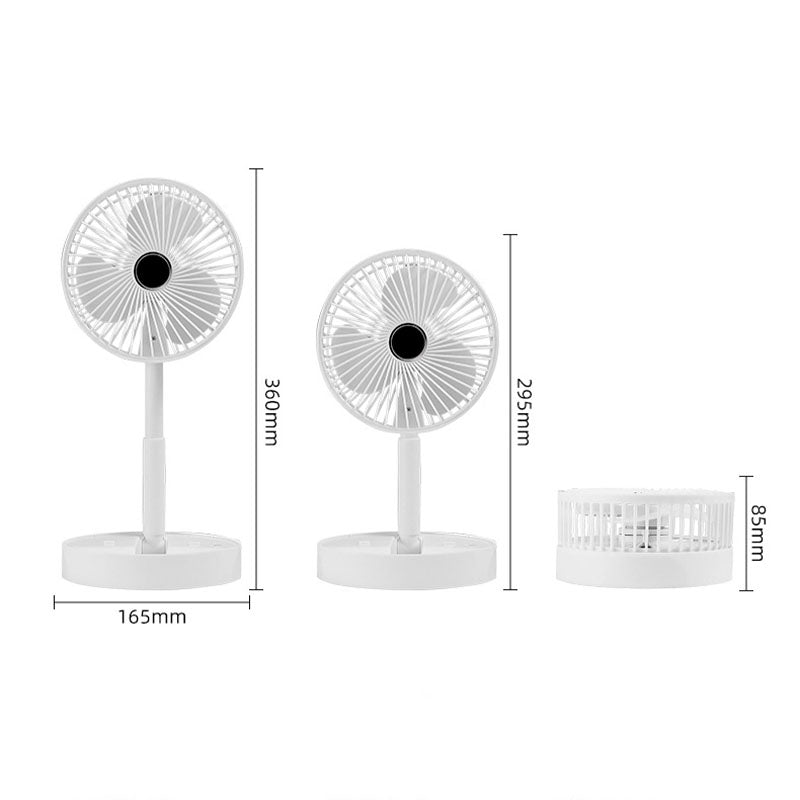 ⏰ 50 % RABATT – 🔋Wiederaufladbarer, zusammenklappbarer USB-Teleskopventilator – leise, um 180° schwenkbar, 4 Geschwindigkeitsstufen, tragbar ✨