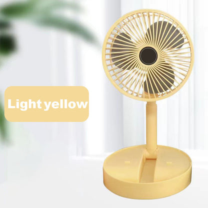⏰ 50 % RABATT – 🔋Wiederaufladbarer, zusammenklappbarer USB-Teleskopventilator – leise, um 180° schwenkbar, 4 Geschwindigkeitsstufen, tragbar ✨