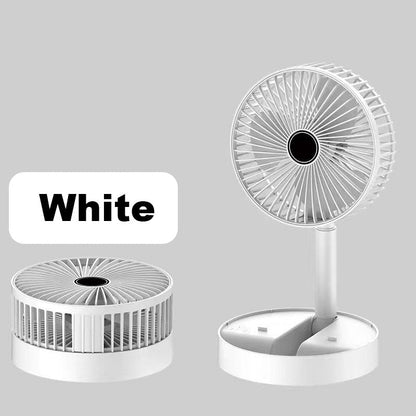 ⏰ 50 % RABATT – 🔋Wiederaufladbarer, zusammenklappbarer USB-Teleskopventilator – leise, um 180° schwenkbar, 4 Geschwindigkeitsstufen, tragbar ✨