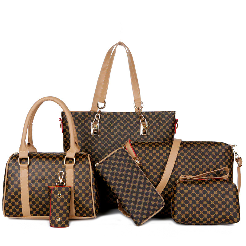 🔥50% RABATT👜 6-teiliges Taschenset | ✨ Hochwertiges PU-Leder · Klassisch, strapazierfähig und pflegeleicht🎒