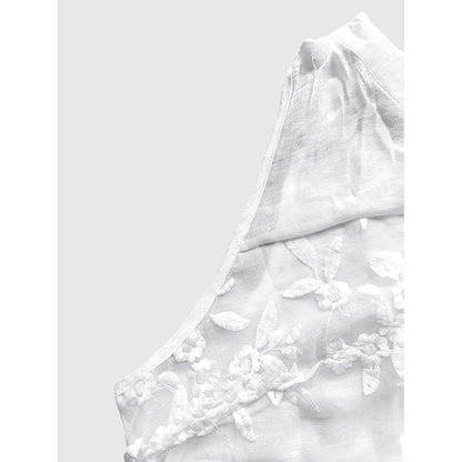 👚 50% RABATT! 🌸 Schickes ärmelloses Damenhemd mit Blumenmuster und Spitze – Feminin, luftig & vielseitig – perfekt für heiße Tage, Büro oder einen romantischen Look ✨