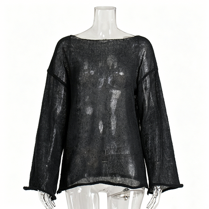 ⏰50 % RABATT – Nur für kurze Zeit ✨Damen Open-Knit Pullover 🌿 Atmungsaktiv & Perfekt für Strand und Sommer