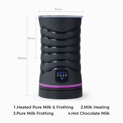 ☕ JETZT 50 % RABATT! 💨 Elektrischer Milchaufschäumer mit Dampffunktion, 600 ml, automatischer Milchaufschäumer & -erwärmer, leise, automatische Abschaltung