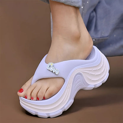 ☀️✨ 50% RABATT – NUR FÜR KURZE ZEIT! Modische Plateau-Zehentrenner für Damen – Bequem & stilvoll durch den Sommer 🩴