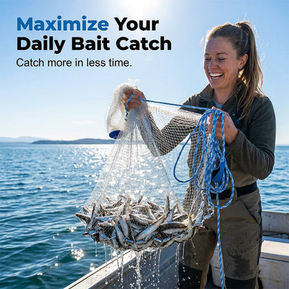🎣 Nur für kurze Zeit: 50 % Rabatt! ✨ Leicht auszuwerfendes Wurfnetz – Robustes Netzgewebe, schnell sinkend, vielseitig einsetzbar 🌊