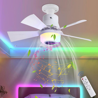 Smart-Home-Deckenventilator: Licht, RGB & Bluetooth-Speaker in einem! 💡🎶🌀