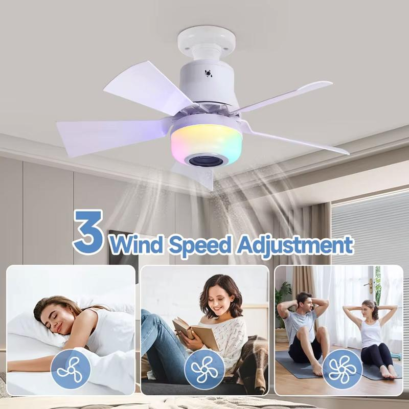 Smart-Home-Deckenventilator: Licht, RGB & Bluetooth-Speaker in einem! 💡🎶🌀