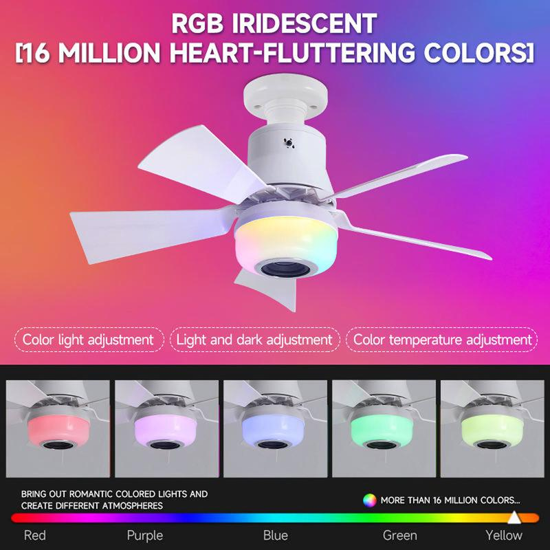 Smart-Home-Deckenventilator: Licht, RGB & Bluetooth-Speaker in einem! 💡🎶🌀