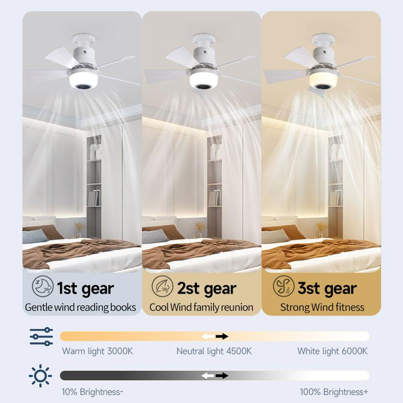 Smart-Home-Deckenventilator: Licht, RGB & Bluetooth-Speaker in einem! 💡🎶🌀