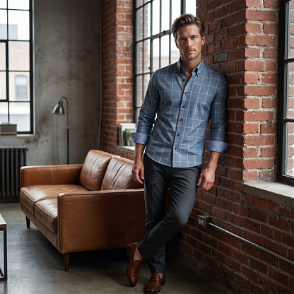 👔🎯 50% RABATT! Herren Karohemd Modern Fit – Lässig, stilvoll & vielseitig kombinierbar ✨