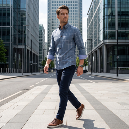 👔🎯 50% RABATT! Herren Karohemd Modern Fit – Lässig, stilvoll & vielseitig kombinierbar ✨