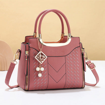 👜✨ 50% Rabatt! Premium Damen Handtasche mit V-Naht & Gold Hardware – Geräumig, Elegant & Vielseitig für den Alltag