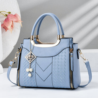 👜✨ 50% Rabatt! Premium Damen Handtasche mit V-Naht & Gold Hardware – Geräumig, Elegant & Vielseitig für den Alltag