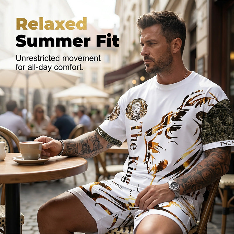 📢Mid-Season Sale: −50% nur für kurze Zeit⏰ 2-teiliges Freizeit-Set für Herren – bequemes Oberteil & Shorts, atmungsaktiv & vielseitig für Sommer & Alltag ☀️🩳