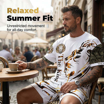 📢Mid-Season Sale: −50% nur für kurze Zeit⏰ 2-teiliges Freizeit-Set für Herren – bequemes Oberteil & Shorts, atmungsaktiv & vielseitig für Sommer & Alltag ☀️🩳
