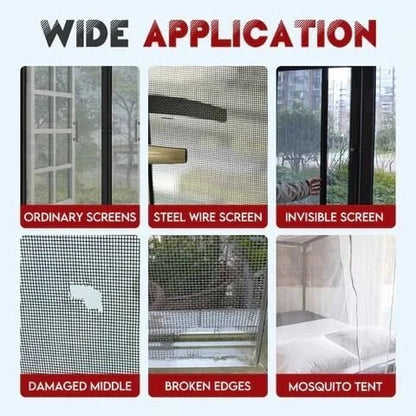 🕷️ Fenster Fliegengitter Reparaturset – Einfach zu kleben, langlebig & perfekt für zerrissene Insektenschutzgitter 🦟