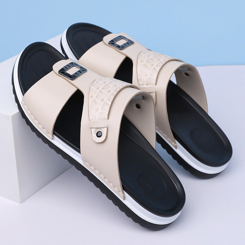 👞💨 50% RABATT! Atmungsaktive Schlupfsandalen für Herren – Weiches Kunstleder, vielseitig kombinierbar für warme Tage ☀️