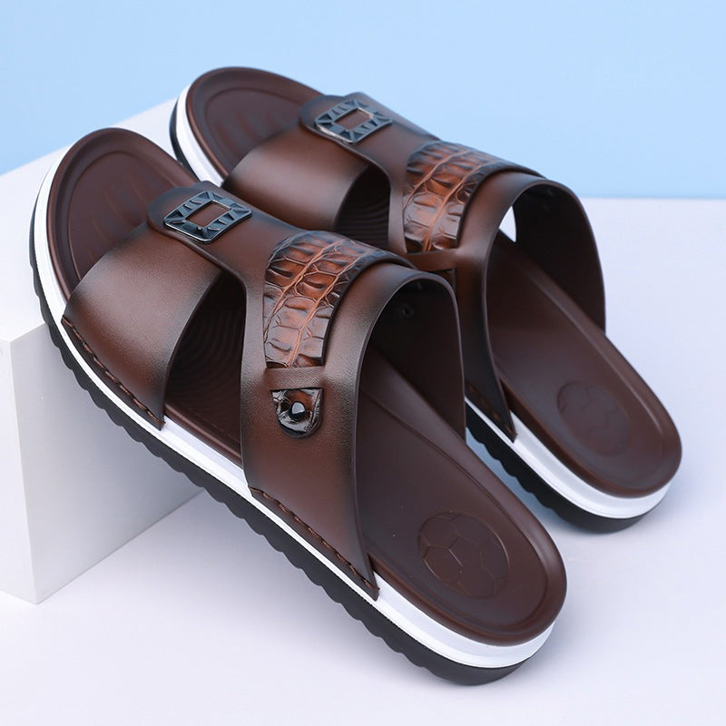 👞💨 50% RABATT! Atmungsaktive Schlupfsandalen für Herren – Weiches Kunstleder, vielseitig kombinierbar für warme Tage ☀️
