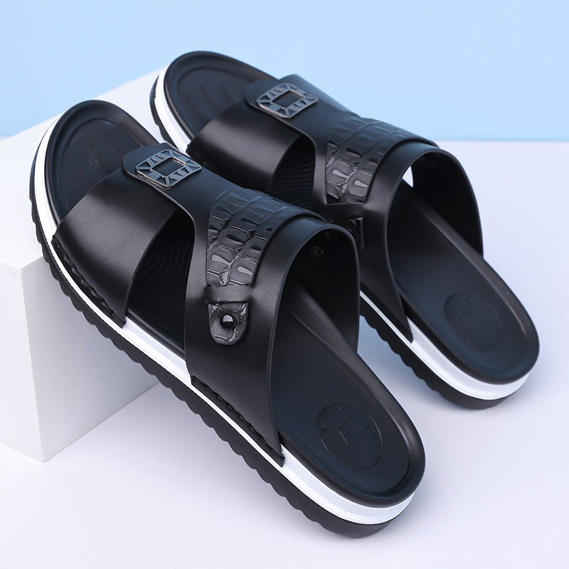 👞💨 50% RABATT! Atmungsaktive Schlupfsandalen für Herren – Weiches Kunstleder, vielseitig kombinierbar für warme Tage ☀️