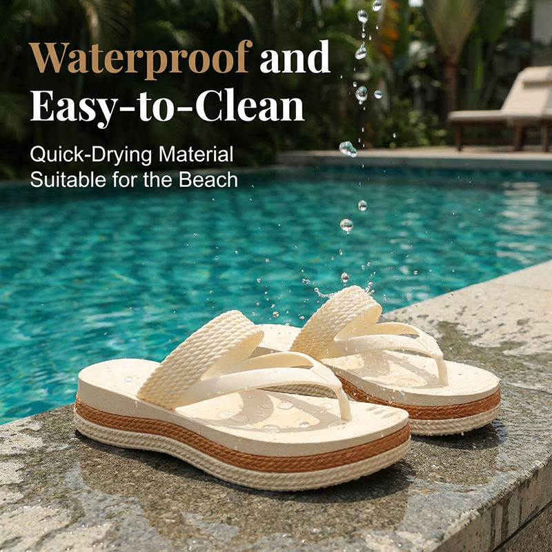 👡☀️ 2026 NEU! Flip-Flops für Damen mit gewebtem Riemen & Plateausohle