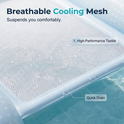 🏊‍♀️☁️ Skin-Friendly PVC Pool Lounger Float – 50% RABATT! Hautfreundlich, bequem, perfekt für Pool & Meer. 🔥💦
