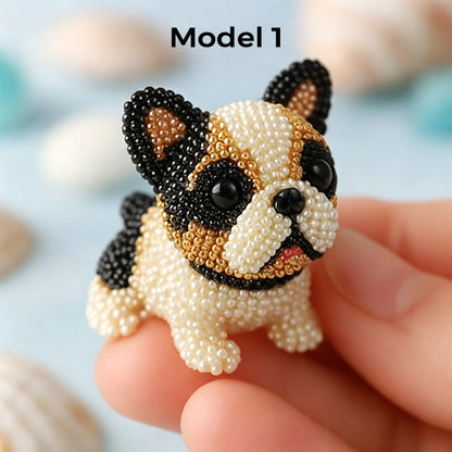 🎨🐶 Colorful Beaded 3D Dog Model Kit – 50% RABATT! Bunte Perlen, 3D-Design, kreativer Bastelspaß für Groß & Klein. 🔥✨