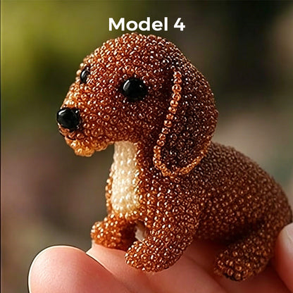 🎨🐶 Colorful Beaded 3D Dog Model Kit – 50% RABATT! Bunte Perlen, 3D-Design, kreativer Bastelspaß für Groß & Klein. 🔥✨