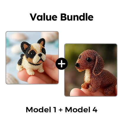 🎨🐶 Colorful Beaded 3D Dog Model Kit – 50% RABATT! Bunte Perlen, 3D-Design, kreativer Bastelspaß für Groß & Klein. 🔥✨
