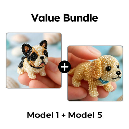 🎨🐶 Colorful Beaded 3D Dog Model Kit – 50% RABATT! Bunte Perlen, 3D-Design, kreativer Bastelspaß für Groß & Klein. 🔥✨
