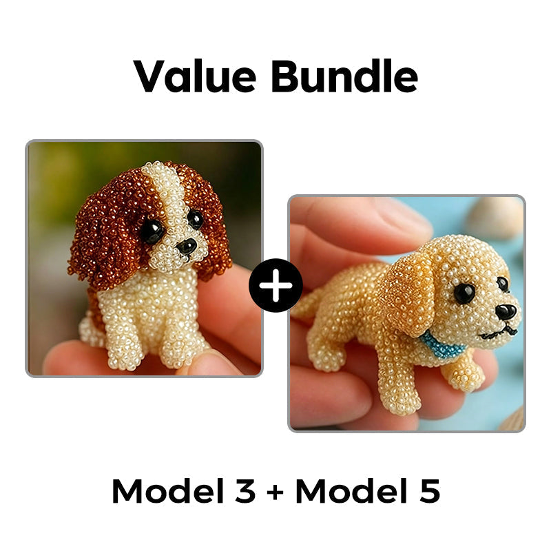 🎨🐶 Colorful Beaded 3D Dog Model Kit – 50% RABATT! Bunte Perlen, 3D-Design, kreativer Bastelspaß für Groß & Klein. 🔥✨