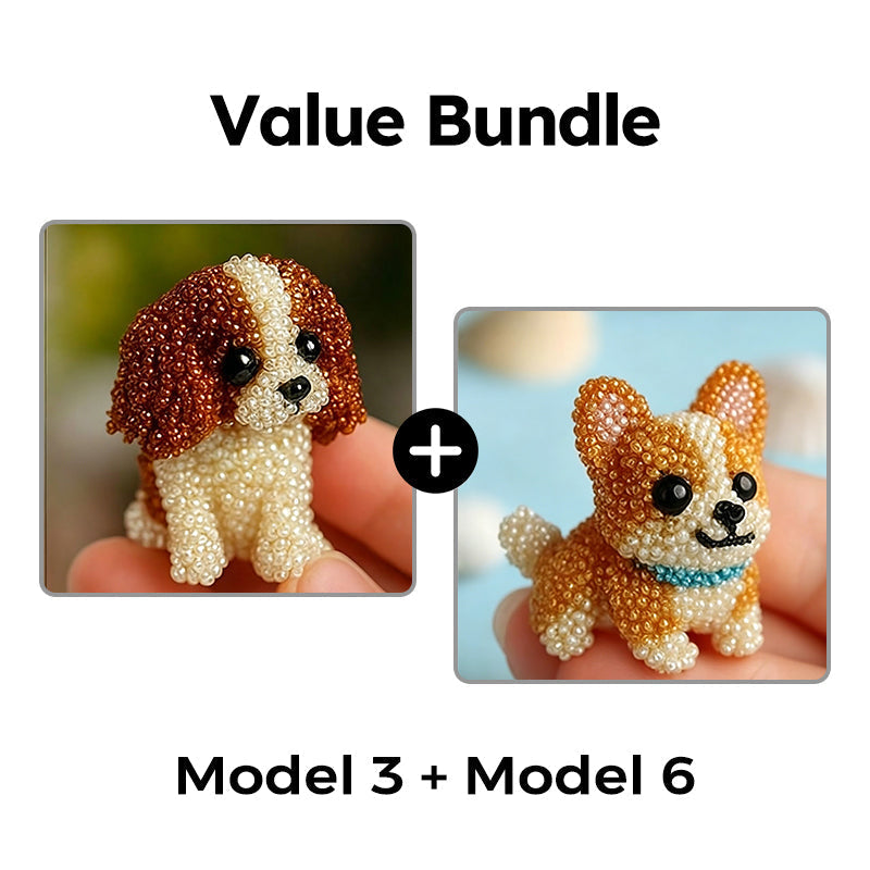 🎨🐶 Colorful Beaded 3D Dog Model Kit – 50% RABATT! Bunte Perlen, 3D-Design, kreativer Bastelspaß für Groß & Klein. 🔥✨