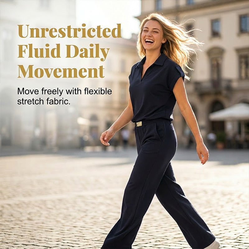 🔥👚 50% RABATT! Women's Casual Top & Pants 2-Piece Set – lässiger Zweiteiler für Alltag, Büro & Reise. 🌸💨