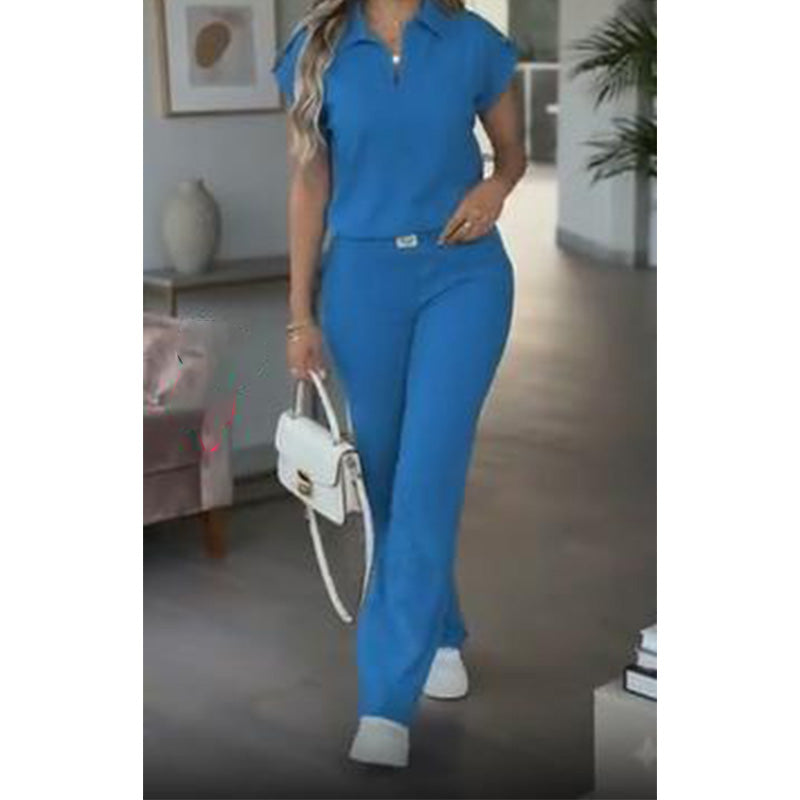 🔥👚 50% RABATT! Women's Casual Top & Pants 2-Piece Set – lässiger Zweiteiler für Alltag, Büro & Reise. 🌸💨
