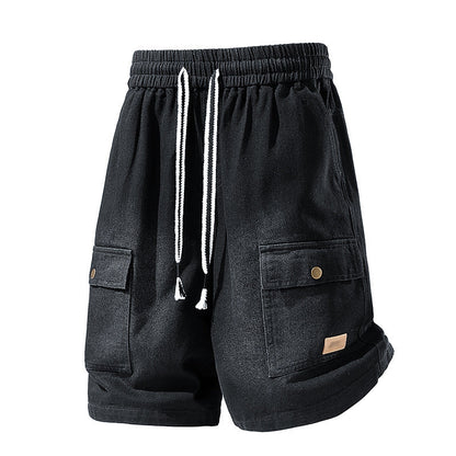 🩳 NUR FÜR BEGRENZTE ZEIT 50 % RABATT! ✨ Lässige Jeansshorts für Herren – Cargotaschen, Kordelzug, High-Street-Style 🏙️