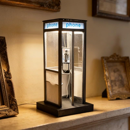 💡 LED-Nachtlicht im klassischen Retro-Telefonzellen-Design 🕰️