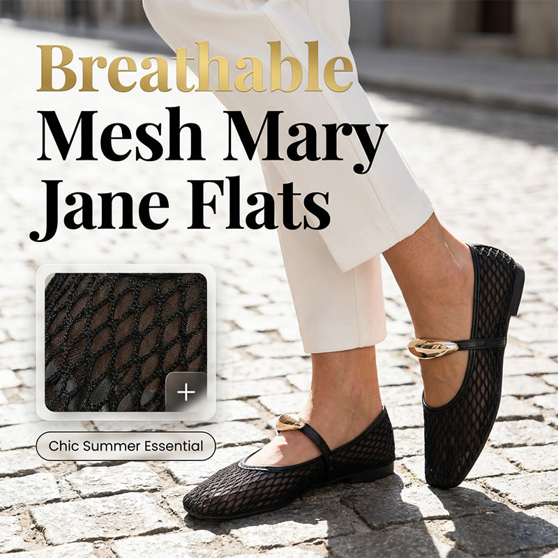 🥿✨Damen Elegante Flats | Durchbrochen & Atmungsaktiv | Bequeme Sommerschuhe🌼💨