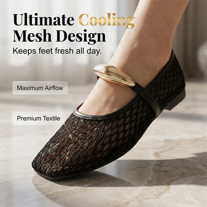 🥿✨Damen Elegante Flats | Durchbrochen & Atmungsaktiv | Bequeme Sommerschuhe🌼💨